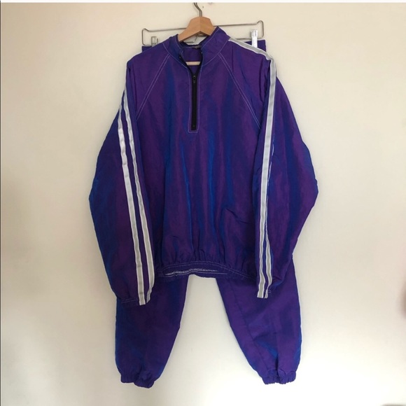 Set Vintage 80’s 90’s Surf Style Purple Iridescent - Picture 1 of 8